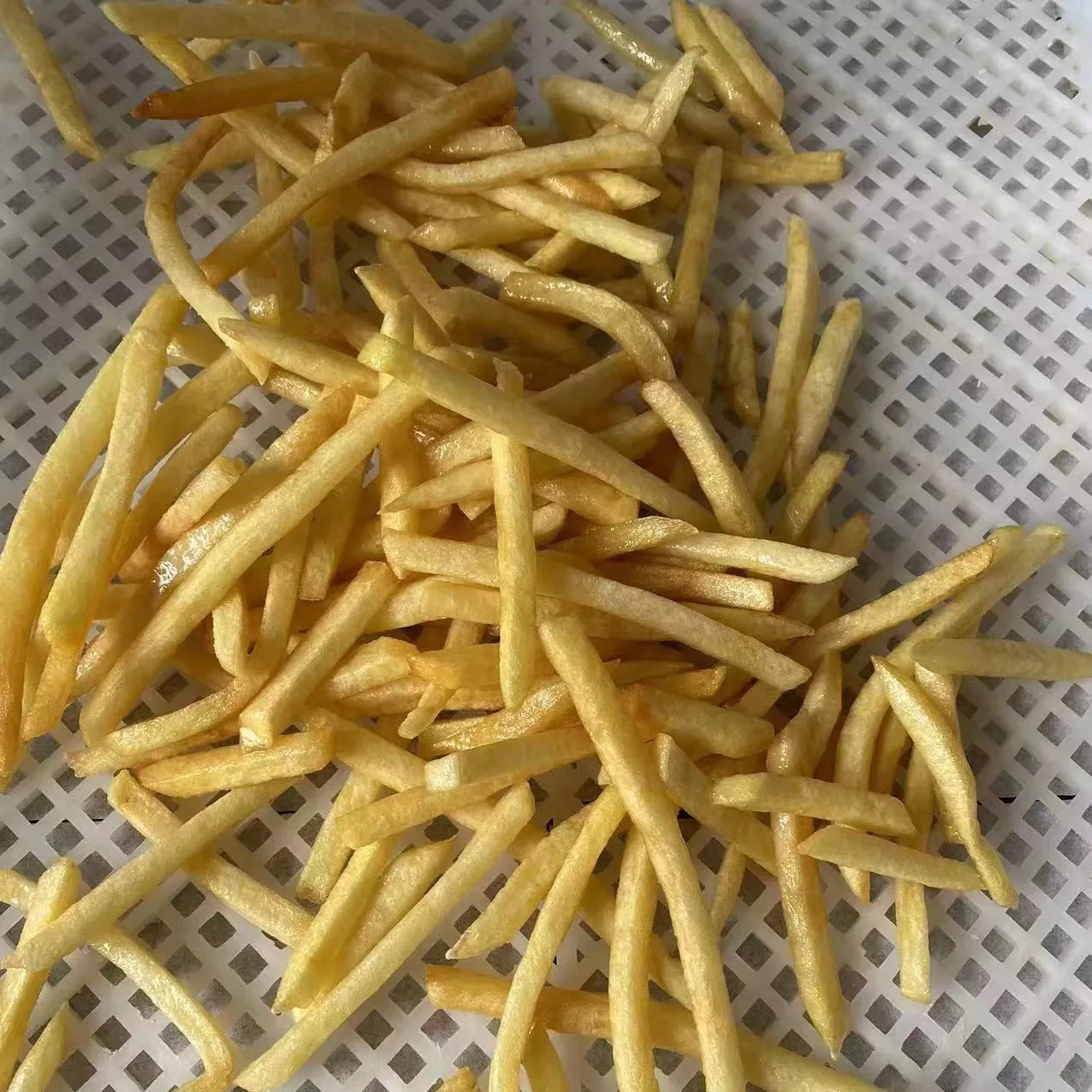 Corte reto congelado batatas fritas