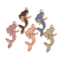 Fábrica de diseño personalizado lindo Metal esmalte Anime collares pulsera regalo promocional personalizado Aleación de Zinc oro colgantes encanto