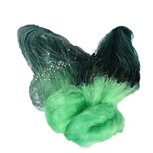 Redes de pesca Premium PA6 de nailon de <span class=keywords><strong>tres</strong></span> capas portátiles, red de enmalle y fundición de doble nudo para atrapar peces, camarones, cangrejos - Product Image 4