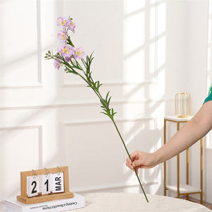 Stile europeo di fascia alta sfuso bianco blu Wild Delphinium fiori di seta artificiale Larkspur fiore per la decorazione di nozze - Product Image 4