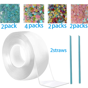 Ruban <span class=keywords><strong>Nano</strong></span> Fantastique pour la Fabrication de Bulles DIY pour Enfants et Adultes, Ruban <span class=keywords><strong>Nano</strong></span> pour Souffler des Bulles, Adhésif Double Face <span class=keywords><strong>Nano</strong></span> Super Élastique pour Bulles - Product Image 2