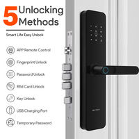 Nouveautés : Serrure de porte intelligente avec clé, serrure à code numérique, serrure de porte électronique intelligente pour la maison