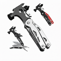 Marteau combiné d'urgence pour véhicule, pince multifonctionnelle, marteau à griffes, outil pliable portable