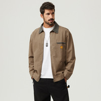 Veste bomber vintage streetwear automne-hiver pour homme, vêtements de chasse, style américain Ami Khaji Star Crossing Detroit, manteau matelassé en coton