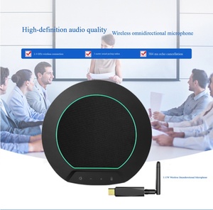 Microphone de conférence sans fil 2.4G, portée 5M, suppression d'écho 384ms, omnidirectionnel, direct usine pour salle de vidéoconférence - Product Image 3