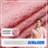 Tissu tricoté doux pour la peau 60%T 35%C 5%SP 153CM 230GSM Cardigan respirant pour homme, vêtement de maison