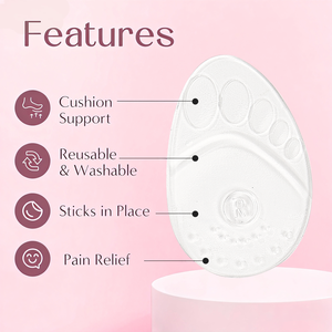 Đệm ngón chân giữa, đệm gót chân, miếng lót giảm đau chân, miếng lót chống trơn trượt, miếng lót cho giày rộng, giảm phồng rộp - Product Image 2