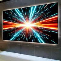 Écran d'affichage LED couleur pleine haute définition à haute luminosité P1.25-P4 pour intérieur avec animation vidéo, panneau d'affichage mural