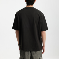T-shirt en coton personnalisé pour homme, fabrication directe usine, 100 % coton, imprimé romantique marguerite en relief, coupe oversize, manches courtes