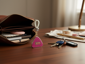 Monedero con colgante triangular, tamaño mini, con correa para la muñeca, forro de poliéster, estilo minimalista, cierre de cremallera unisex - Product Image 2