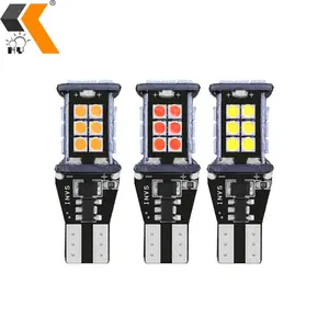 神圣高流明白色921 W16灯泡备用倒车灯24smd 8W 3030 T15发光二极管