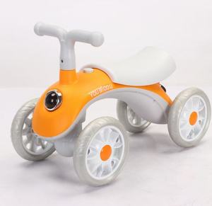 Vélo d'équilibre pour enfants de <span class=keywords><strong>1</strong></span> à 3 ans sans pédales, draisienne à quatre roues pour bébé, trotteur pour bébé, voiture à roulettes pour bébé - Product Image 2