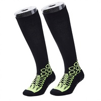 Chaussettes de sport à compression pour hommes, design personnalisé, élastiques, hautes jusqu'au genou, pour le basketball, le football, la course à pied, le cyclisme