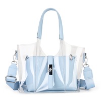 Sac fourre-tout transparent de plage style coréen été 2026 en PVC, sac à main transparent pour femme, idéal pour les voyages et le shopping quotidien