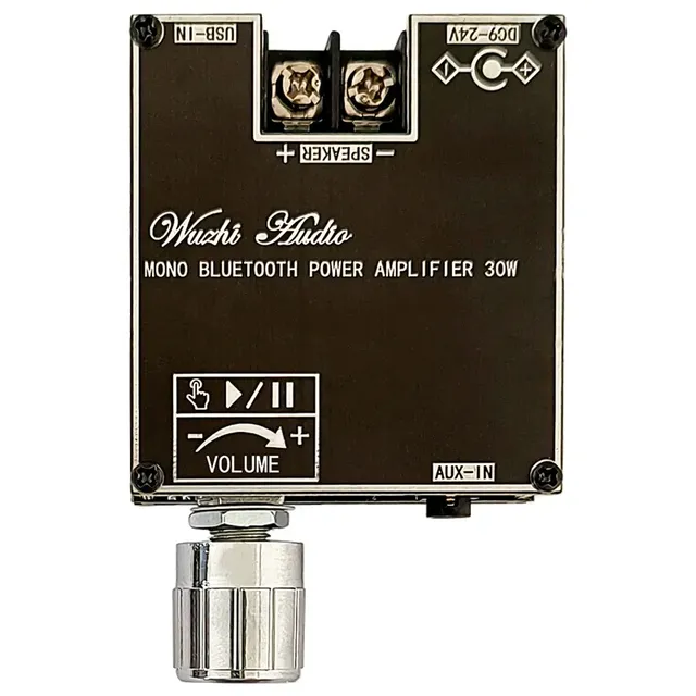 ZK301B 30W 5.3 Audio Amplifier Module DC 9V-24V Mono Channel Digital Audio Amplifier Board Support Wireless TWS Module