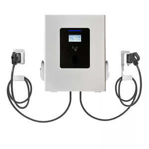 <span class=keywords><strong>Borne</strong></span> de recharge murale Tary 60kW à double pistolet pour véhicules <span class=keywords><strong>électrique</strong></span>s, station de charge rapide CCS2 60kW DC, terminal de carte GBT, chargeur mural pour voiture 30+30kW CE - Product Image 1