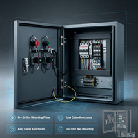Boîtier de distribution de connexion à la terre equipotentielle LXD LXD-0161 en acier inoxydable 304 étanche IP55 110V/380V 63A/630A