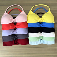 Bra Yoga Seamless Elastis Tinggi Cepat Kering Tanpa Tali Punggung, Bra Olahraga Ringan Penyangga Kuat, Bra Gym Lari Bernapas