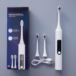 Cepillo de Dientes Eléctrico Sónico Personalizado, Carga Tipo C, Resistente al Agua IPX7, Batería Recargable, Blanco y Negro - Product Image 3