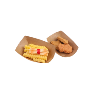 Plateau de service alimentaire en papier Plateau à collation pour poulet en forme de bateau Boîte à collation pour frites - Product Image 6