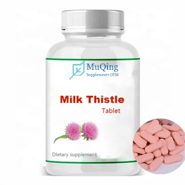 GMP Private Label Support Liver Healthcare Natural Milk Thistle Tablets