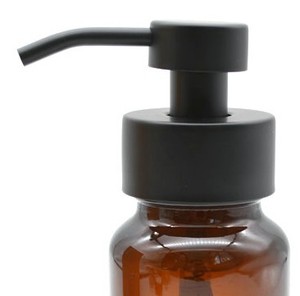 Nuovo Prodotto di <span class=keywords><strong>Vetro</strong></span> Ambrato Distributore di Schiuma di <span class=keywords><strong>Sapone</strong></span> Liquido con il Nero Pompa Schiuma 250ml - Product Image 2