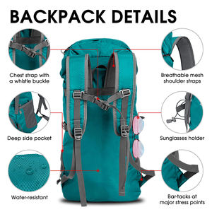Mochila Deportiva Impermeable para Escalada y Senderismo al Aire Libre, Precio al por Mayor, para Hombre y Mujer - Product Image 3