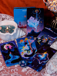 Beacon <span class=keywords><strong>Tarot</strong></span> Kart Seti 78 Kart Özel Wind Fanwei Star Ling Şifa Masa Oyunu - Product Image 3