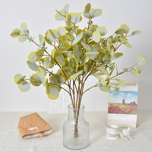 Fleurs Artificielles 3D Effet Naturel Feuilles d'Eucalyptus – Lot Multiples Pièces – Fleurs en Soie Haute Simulation – Décoration Florale – Bouquet de Mariage - Product Image 1