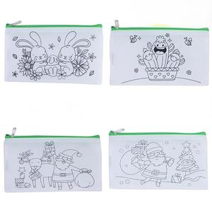 กระเป๋าใส่ดินสองานวันเกิดเทศกาลคริสต์มาสแบบไม่ทอสำหรับงานประดิษฐ์ภาพการ์ตูนแบบ DIY พร้อมเครื่องหมายกระเป๋าระบายสีสำหรับเด็ก - Product Image 5