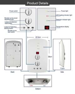 Pompe à courant continu Geyser à eau électrique Salle de bain Geyser à eau électrique chaude - Product Image 2
