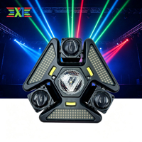 Boule magique à trois bras RGBW LED Laser Strip, lumière d'ambiance KTV, effet de tête mobile, contrôle DMX512, IP, 20 éclairs/secondes