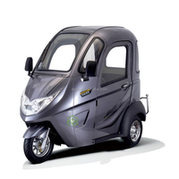 Nouvelle voiture électrique domestique mini à basse vitesse EV-GO, carrosserie fermée, 1500W, 60V, capacité de charge 230KG, capacité de transport 3 personnes, vitesse 30-50km/h