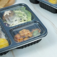 Boîtes à lunch en plastique PP personnalisées en gros, écologiques, étanches, compatibles micro-ondes et congélateur, de qualité alimentaire, 1-3L
