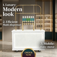 Bar à parfums moderne haut de gamme avec éclairage LED, design écologique pour boutique de parfums de luxe, vitrine de magasin de détail personnalisable