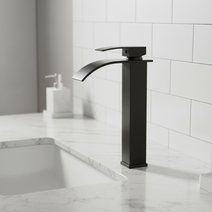 Torneira High Foot Modern Design Stainless Steel Body Single Handle Deck Mounted Bathroom Basin <strong>Faucet</strong> with Ceramic Valve Core - Product Image 1