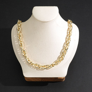 14K Gold Plated <b>Rope</b> <b>Chain</b> Necklace Multi Size Stainless Steel Twist Braided <b>Chain</b> Tarnish Free Hip Hop Jewelry for Men - Product Image 4