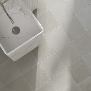 Piastrelle Grigio Cemento 20x20 Cm 8 Mm Finitura Opaca Bordi Irregolari - Product Image 5