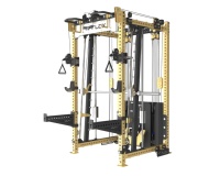Cage de fitness réglable en acier durable, support de puissance, entraînement complet du corps, avec traction Lat, rangée basse, triceps, poitrine, dos 160kg