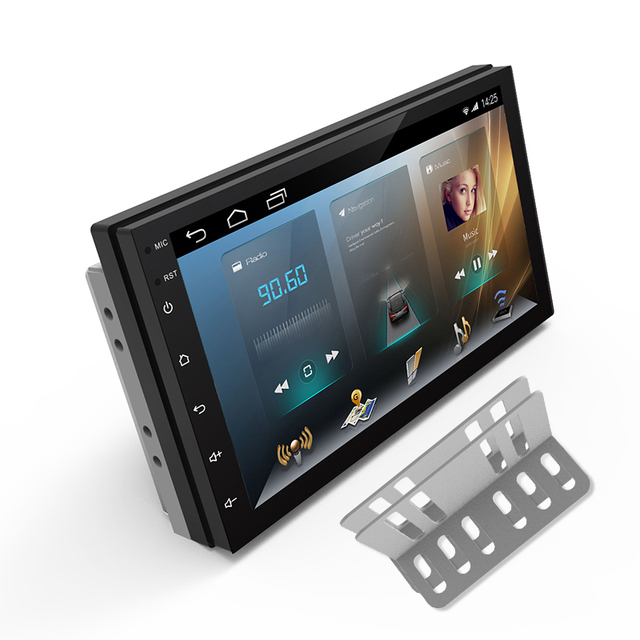 Universal Double Din Car Stereo with GPS DSP RGB Apple CarPlay Android Auto 7" IPS Touchscreen Amplifier for Car