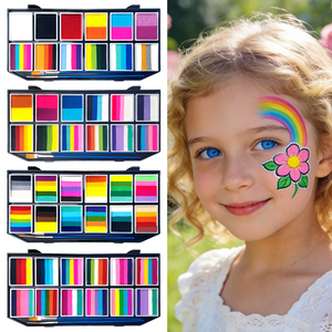 Set di Colori Temporanei per il Corpo della Fabbrica Mei Shang, Sicuri per Bambini, Lavabili, Naturali, per <span class=keywords><strong>Disegni</strong></span> su Viso per Halloween, Certificati CE EN71 - Product Image 1