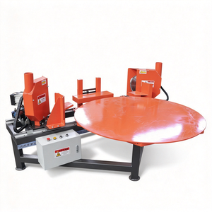 Machine automatique de chanfreinage des coins de palettes sur table rotative, équipement auxiliaire pour ligne de production de palettes en bois - Product Image 1