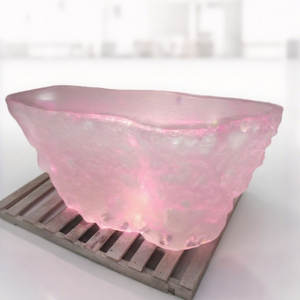 Mesa de centro de fibra de vidrio Y408, mesa de centro de lujo, mesa de centro moderna, mesa de centro ovalada, mesa de centro de alto brillo, mesa de centro para vestíbulo de hotel - Product Image 3