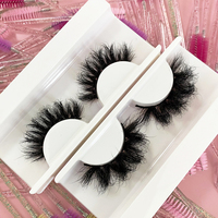 Extensions de cils en faux vison super volumineux, courbure D, naturels, en bande, avec logo personnalisé, vente en gros, marque privée, en vrac