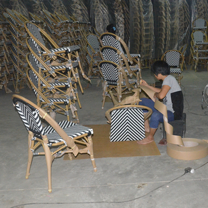 Customized <strong>Bamboo</strong> Rattan Wicker Bistro Chair <strong>Furniture</strong> - Product Image 6