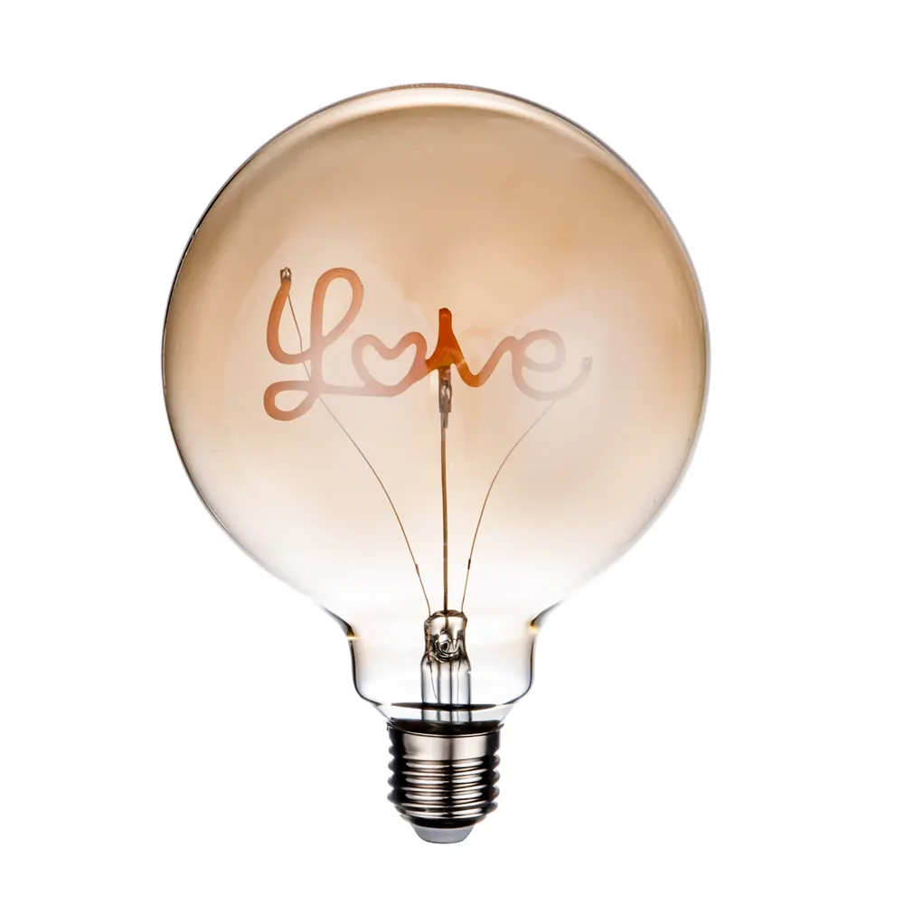 G80 G95 G125 Elegant Filament Bulb Decorative LED Bulb in Bulb Luxury Design UKCA Lamp with E27 Base