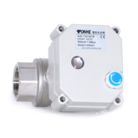 Katup Bola Motorized Stainless Steel 304 OEM CE IP67 12V 24V 2 Arah 3/4 Inch BSP CR202 Normal Tertutup Katup Elektrik DN20