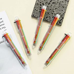6-Color Retractable Ballpoint Pen for Students - Multi-Functional Writing Tool for <b>Journaling</b> & Note-Taking - Product Image 4