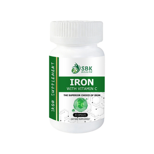 Capsules de fer directement de l'usine avec vitamine C pour stimuler l'énergie et favoriser la production saine de globules rouges – Dites adieu à la fatigue - Product Image 1