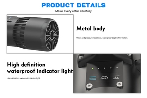 มอเตอร์ใบพัดสกูตเตอร์น้ำ DEDEPU K5 ความเร็วสูง 550W รองรับความลึก 30 เมตร รับน้ำหนักได้ 150 กก. แบตเตอรี่ลิเธียม ใช้งานได้ 40-60 นาที - Product Image 4